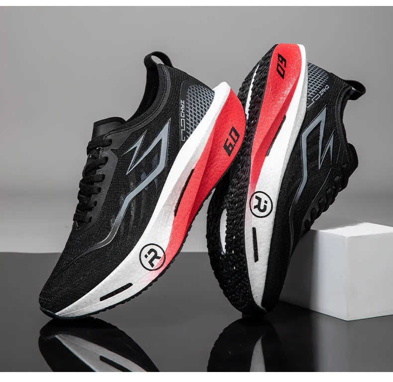 New Sports Shoes for Men Women Running Sneakers Carbon Plate Male Marathon Racing Shock-absorbing Athletics Sport Training Shoes