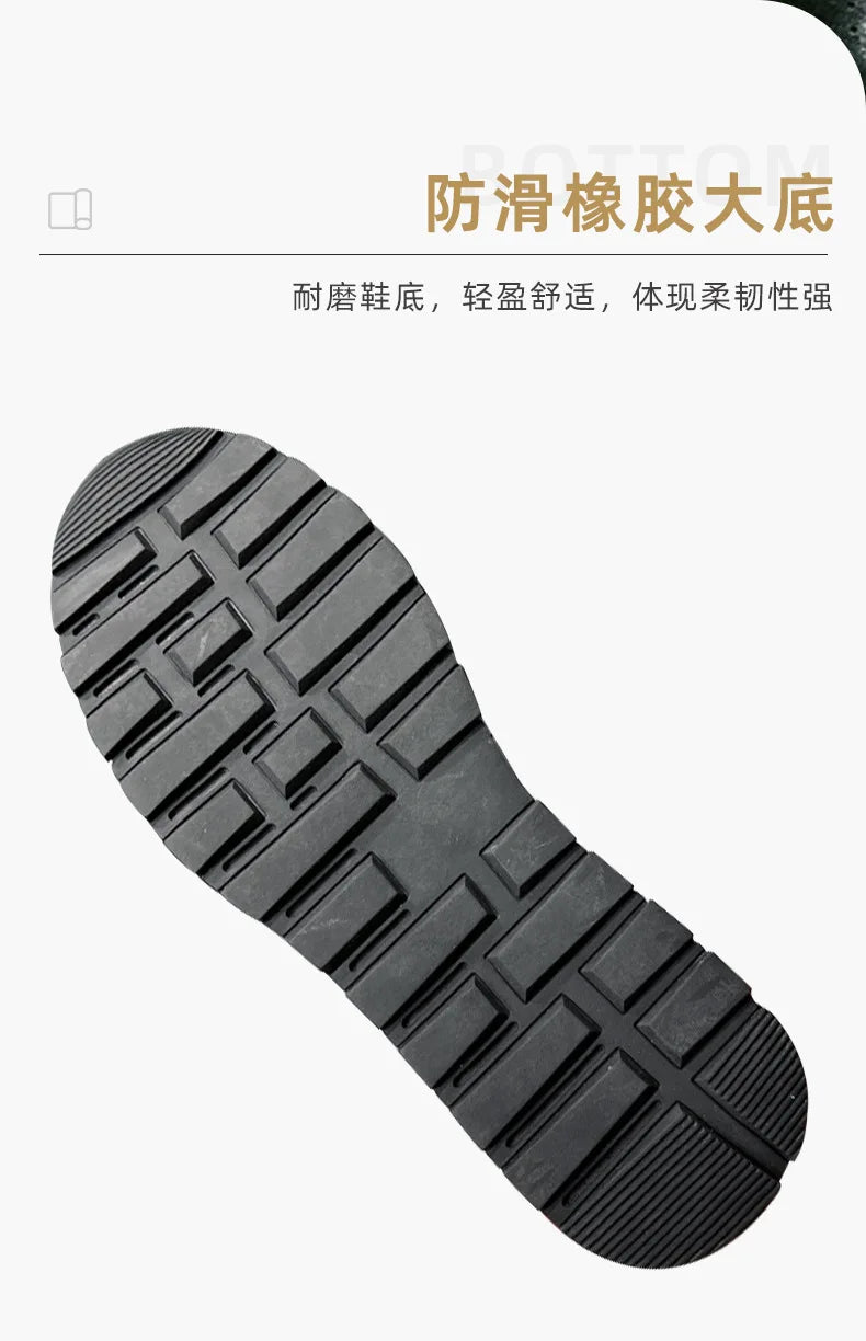 Spring Casual Shoes Men's Genuine Leather Anti-skid Sports Shoes Outdoor Walking Shoes Classic Pointed Breathable Leather Shoes