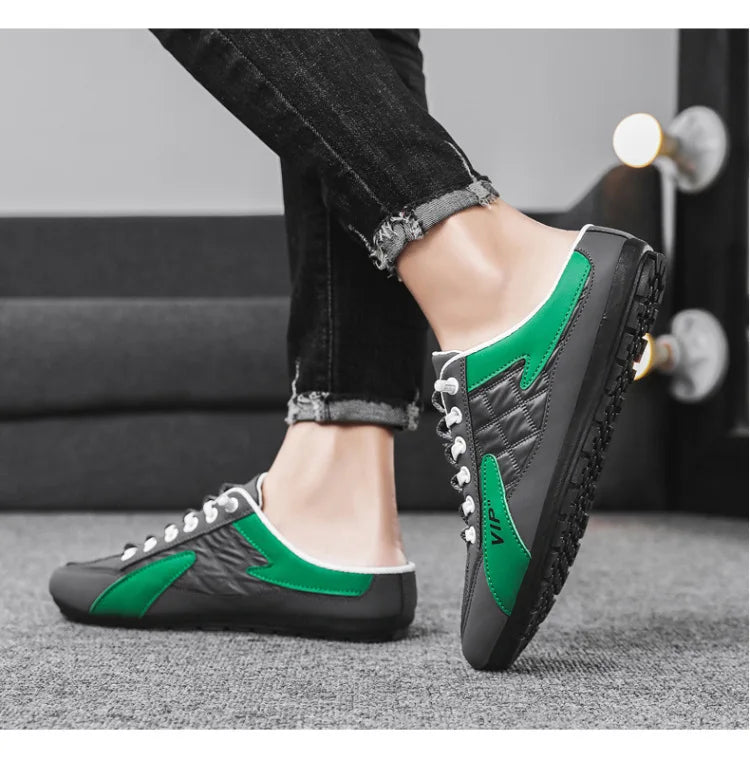 2025 Summer Slippers for Men Trendy Men's Flat Bottom Casual Shoes Soft Sole Support Shoes Men's Sneakers Zapatos De Hombre