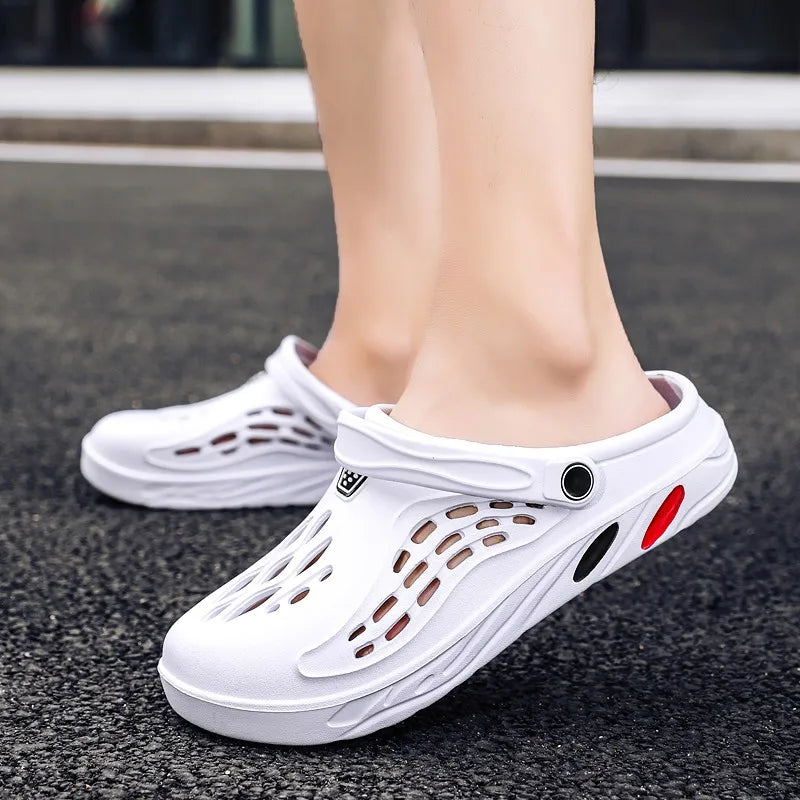 Male Slippers EVA Outdoor Vacation Simple Sandals Indoor Anti-slip Waterproof Clogs Off White Shose Summer Platform Shoes