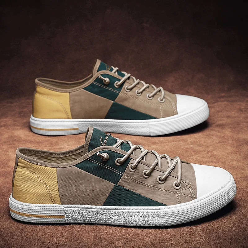 Men Sneakers Casual Shoes Men Flat Brand Fashion Canvas Shoes Comfortable Driving Tennis Sports Shoes Student