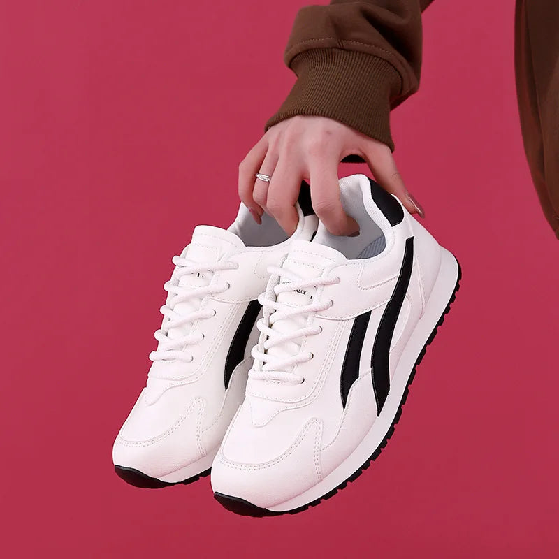 Plus Size Women White Shoes Female Spring New Style Female Student Casual Sports Versatile Sneakers Women Forrest Gump Shoes