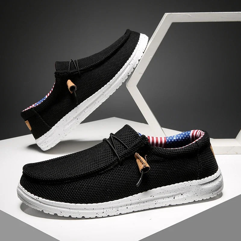 Canvas Loafers Comfortable Walking Flats for Man  Non Slip Soft Moccasins Sneakers Summer loafers Men Casual Shoes Slip on
