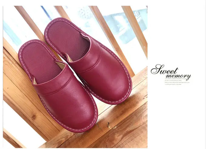 Inexpensive slippers house men indoor slides shoes big size 47 48 man mules closed toe faux leather slippers unisex couple shoes