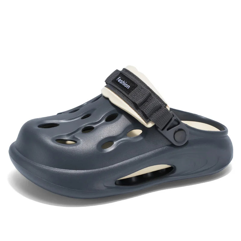Couple Style Men's and Women's Summer Outdoor Hollow Anti-Slip Beach Shoes, Anti-Odor Dual-Purpose Sandals and Slippers