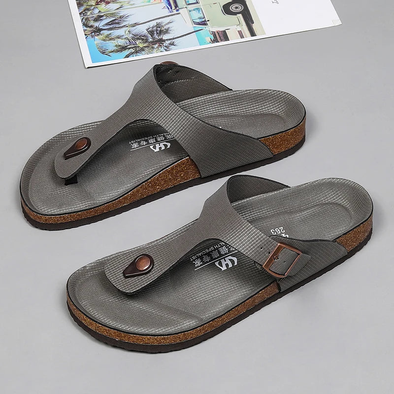 Big Size Mens Flip Flops Microfiber Leather Slippers Clogs Chanclas Hombre Chinelo Masculino Claquette Homme Summer Casual Shoes