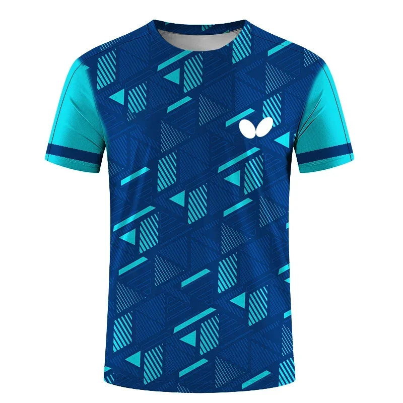 Men's short-sleeve, round-neck T-shirt, 3D, quick-drying, printed prom dress style, loose, breathable, comfortable, Summer