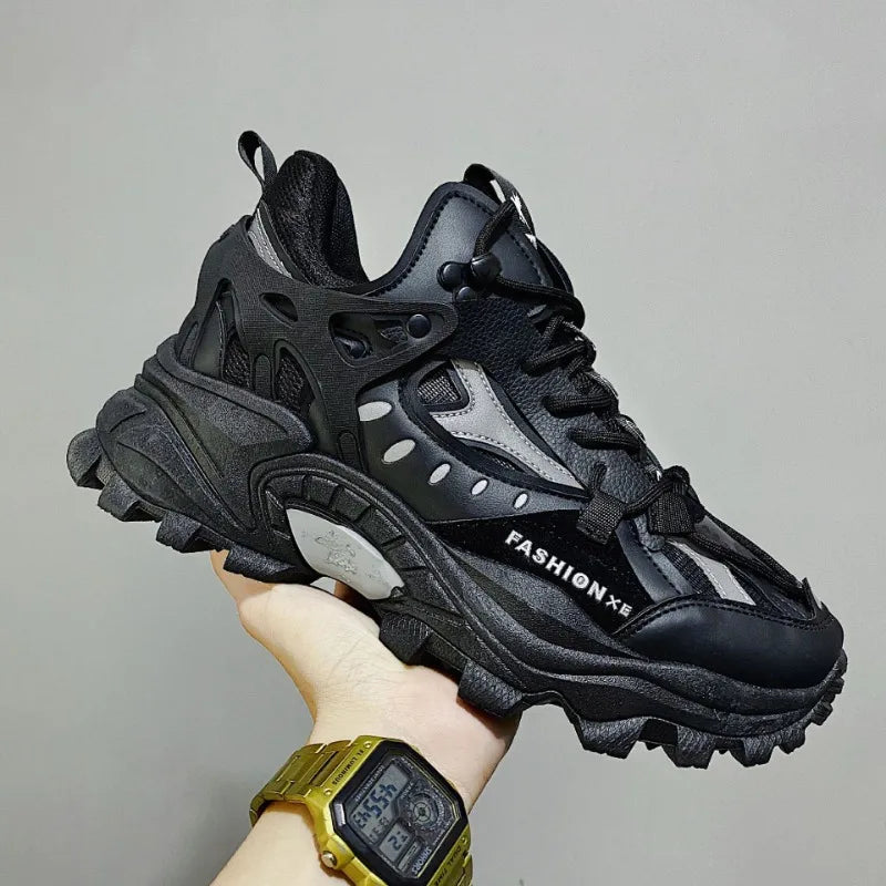 Men's Vulcanized Shoes Luxury Sneakers Harajuku Chunky Sneakers Autumn Running Footwear Male High Fashion Zapatos Hombre