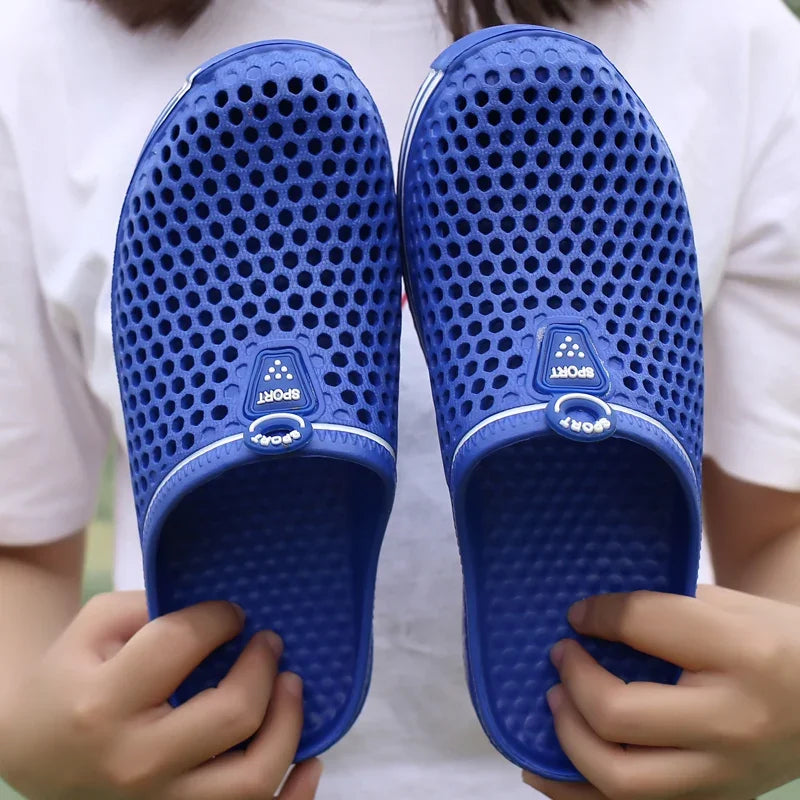 YRZL Men Slippers Lightweight Breathable Fashion Women Shower Slipper High Quality Beach Couple Flip Flop Swimming Shoes