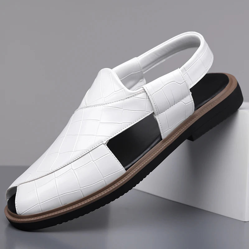 Men's Summer Fashionable Breathable Sandals Wear-Resistant Anti-Slip Comfortable Versatile Trendy Men's Shoes-2021