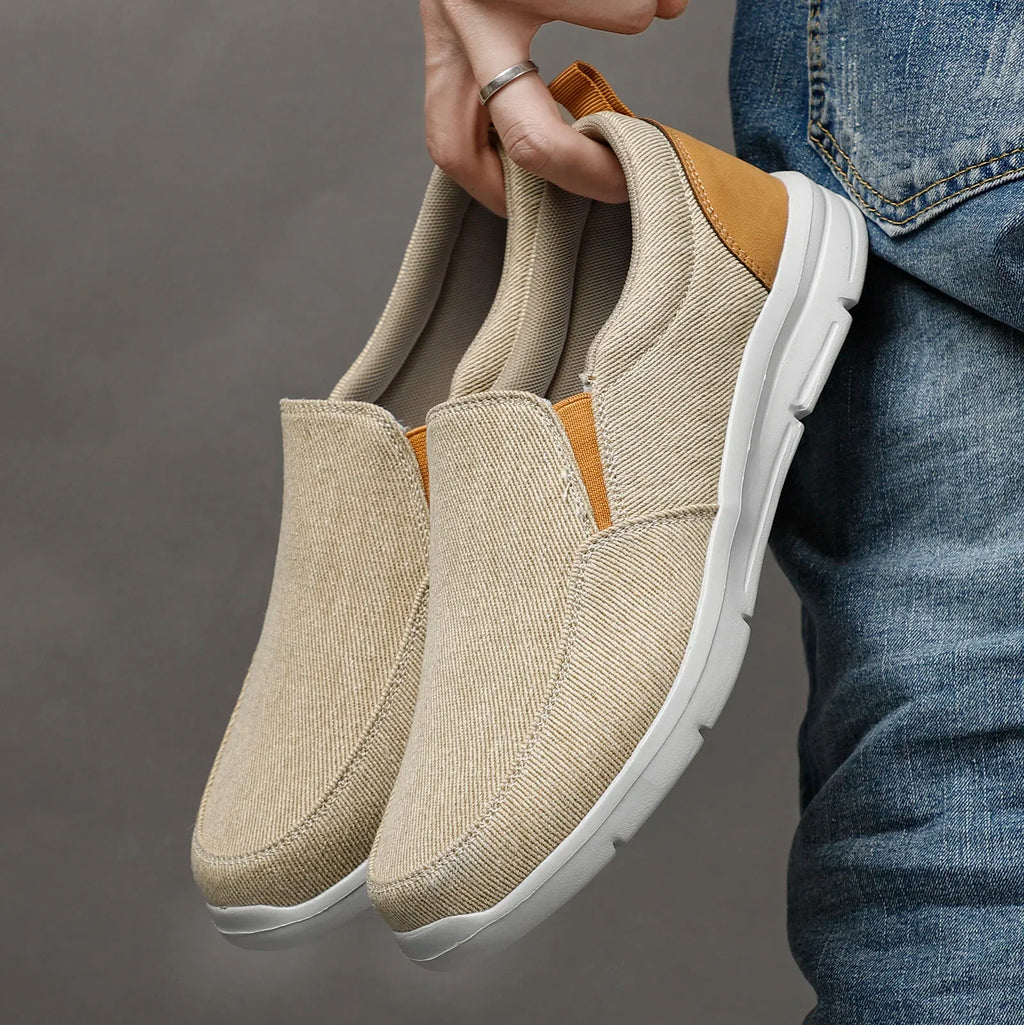 Men Casual Shoes Canvas Breathable Loafers Men Fashion New Male Comfortable Outdoor Walking Shoes Classic Loafers Men Sneakers