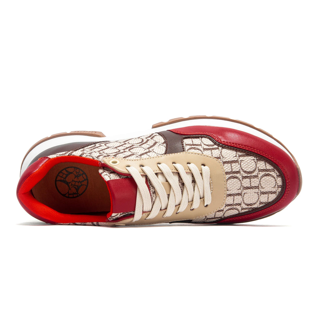 Women's Vulcanized Shoes 2025 Winter New Anti slip Outdoor Walking Shoes Wine Red Women's Shoes
