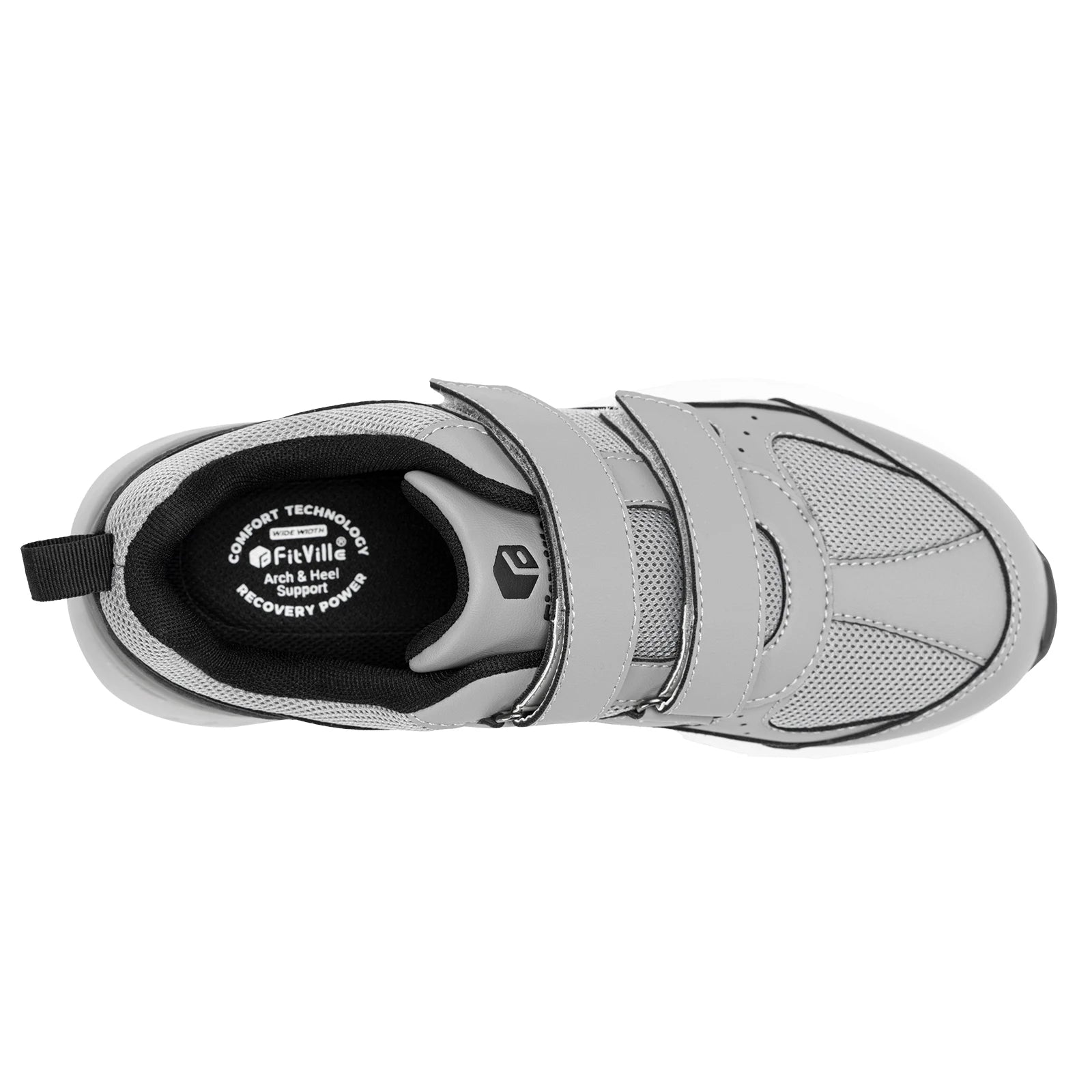 FitVille Diabetic Shoes for Men Extra Wide Width Adjustable Closure Walking Shoes Slip-on Sneakers for Foot Pain Relief Swollen