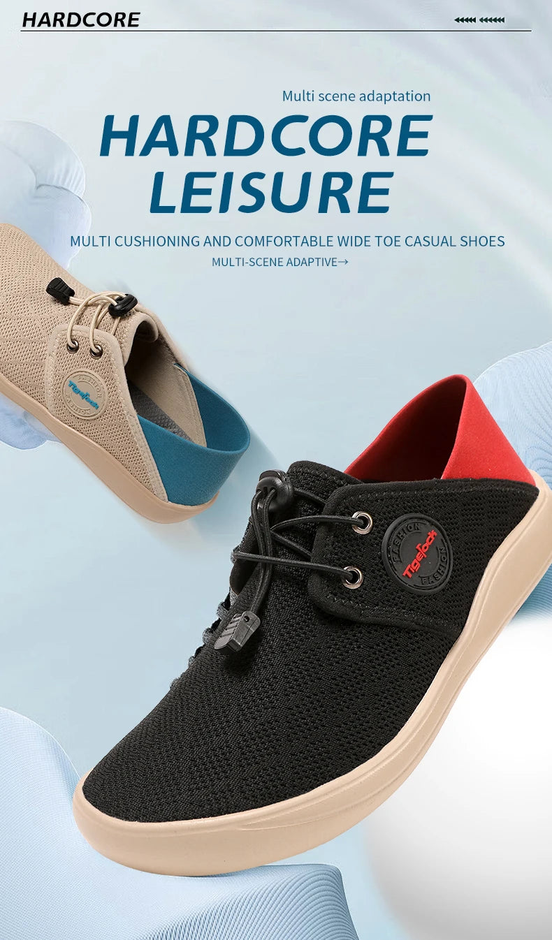 Hot Summer Mesh Men's Shoes Fashion Breathable Men Casual Shoes Handmade Flat Wading Shoes Outdoor Men Sneakers Big Size 38-46