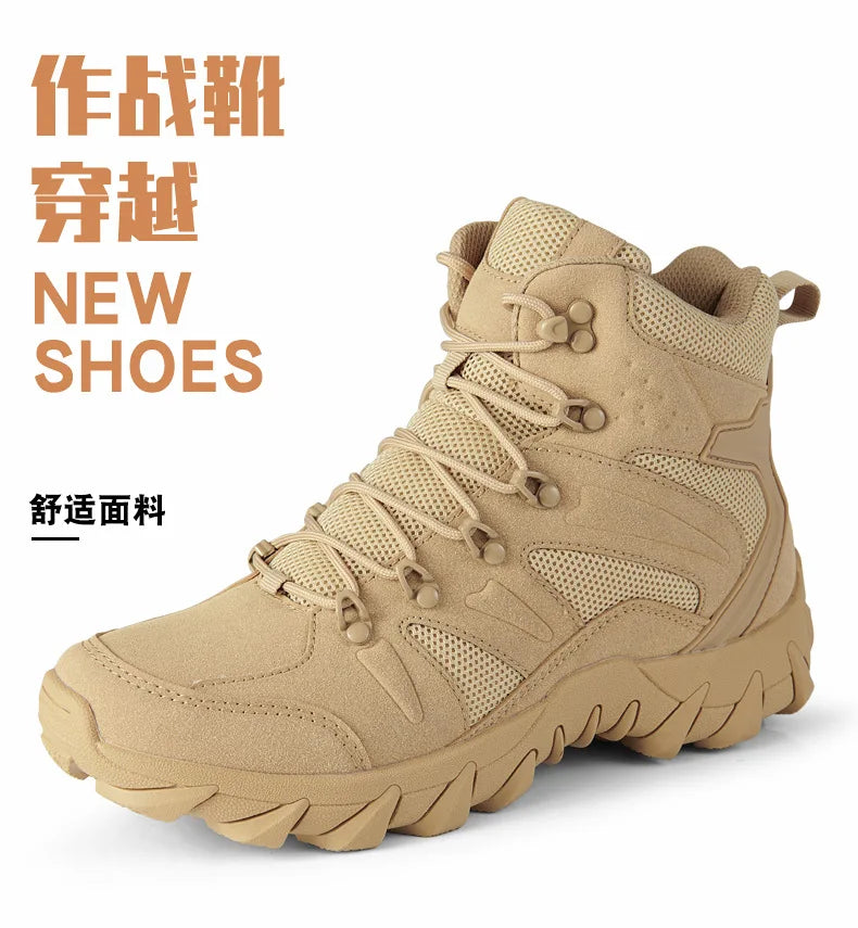 New Men's Boots Outdoor Hiking Boots Men Winter Desert Boots Motocycle Boots Zapatos Hombre