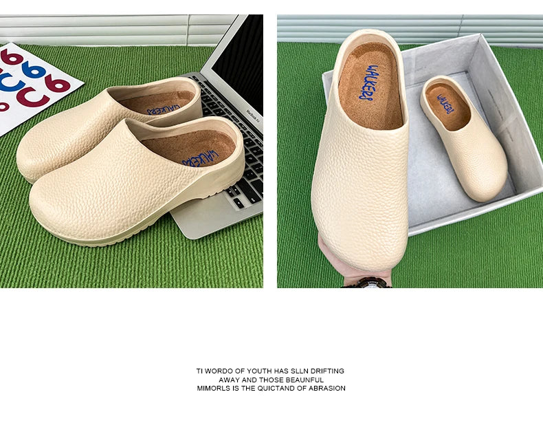 Couple Chef Shoes Four Seasons Waterproof  Anti slip Men's and Women's casual Business Work Shoes Fashion comfort Half EVA Shoes