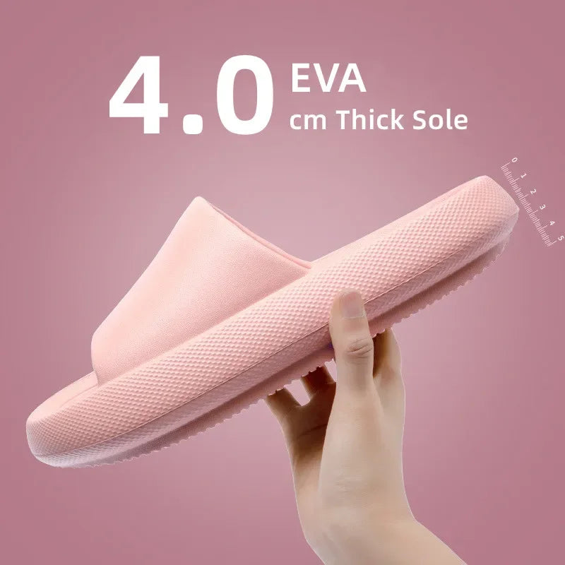 Big Size 48 49 Men Slippers Women Soft EVA Platform Thick Sole Slides Summer Beach Sandals Couples Home Anti-Slip Bathroom Shoes