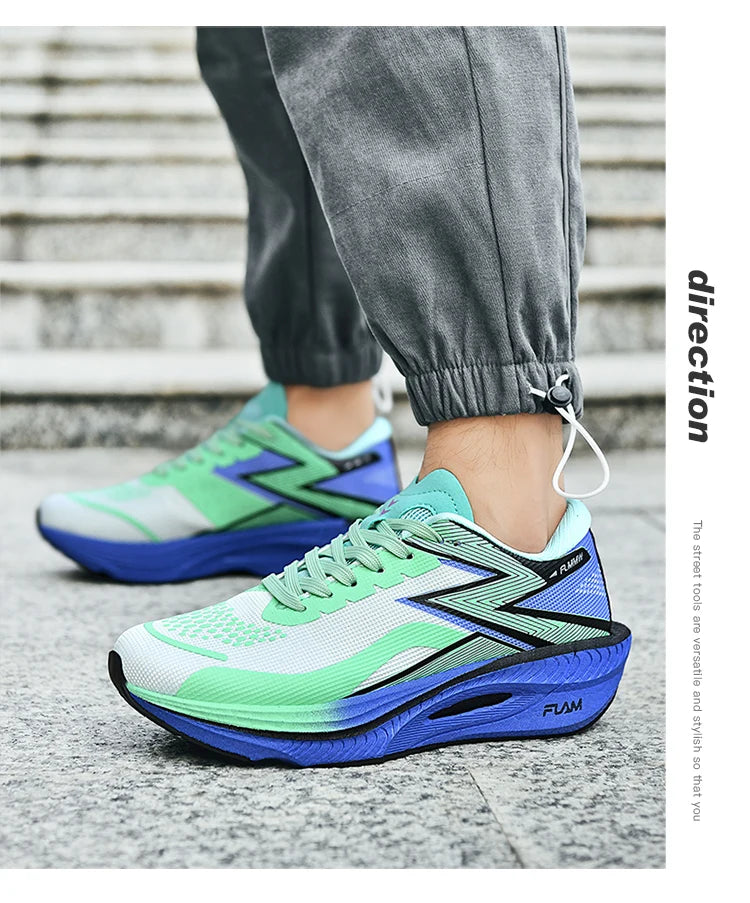 Running Shoes Carbon Board Speciality Marathon Men Sports Breathable Lightweight Women's Comfortable Athletic Nonskid Sneakers