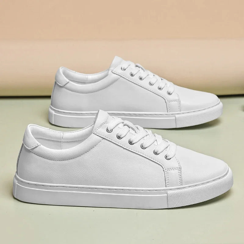 Luxury Brand Men's Sneakers Genuine Leather Casual Shoes Leisure Walk Men Shoes All-match Outdoor Skateboard Footwear For Male