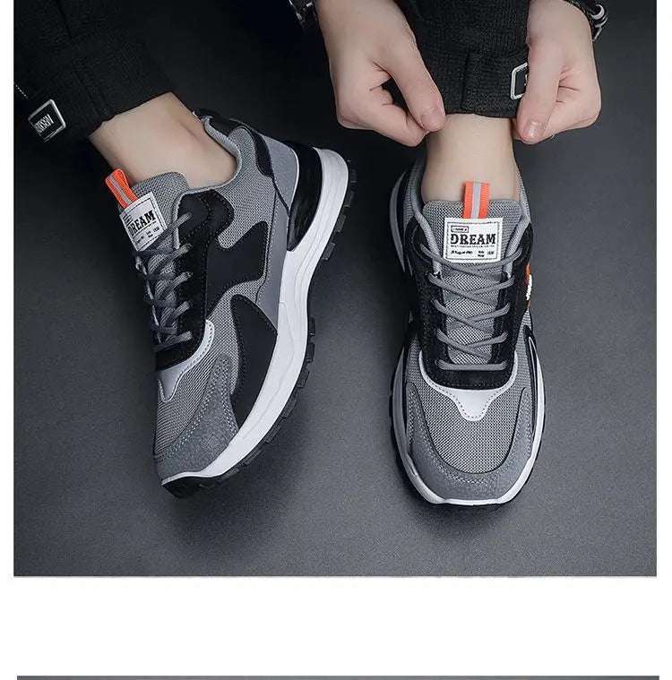 Fashion Men Shoes Versatile Mesh Men Sneakers Brand Breathable Running Shoes Anti-Slip Platform Sport Shoes Male Tenis Masculino