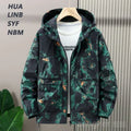 Extra large men's loose workwear windbreaker plus size trendy camouflage casual jacket assault coat 12XL 11XL 10XL men clothing