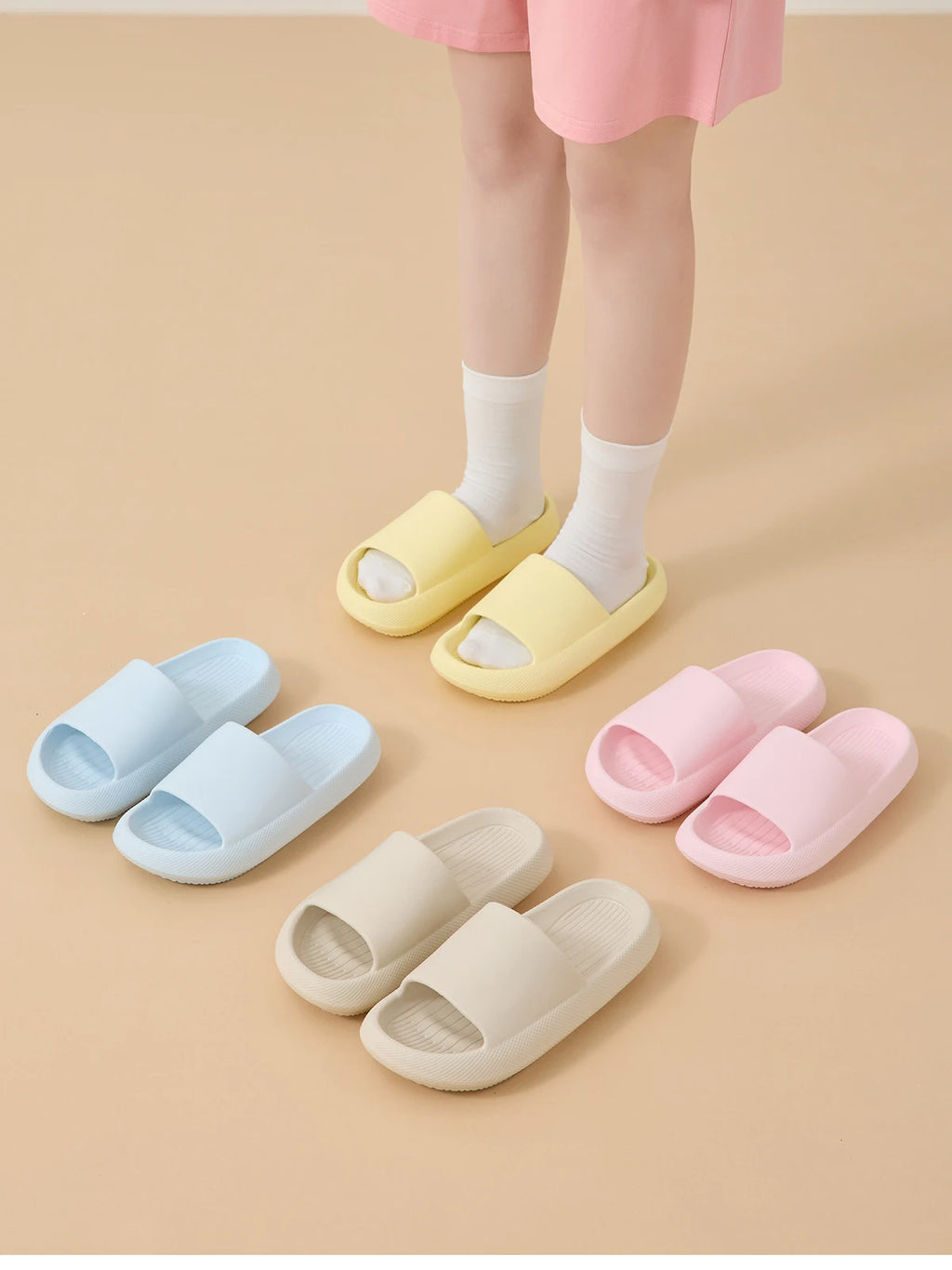 Big Size 48 49 Men Slippers Women Soft EVA Platform Thick Sole Slides Summer Beach Sandals Couples Home Anti-Slip Bathroom Shoes