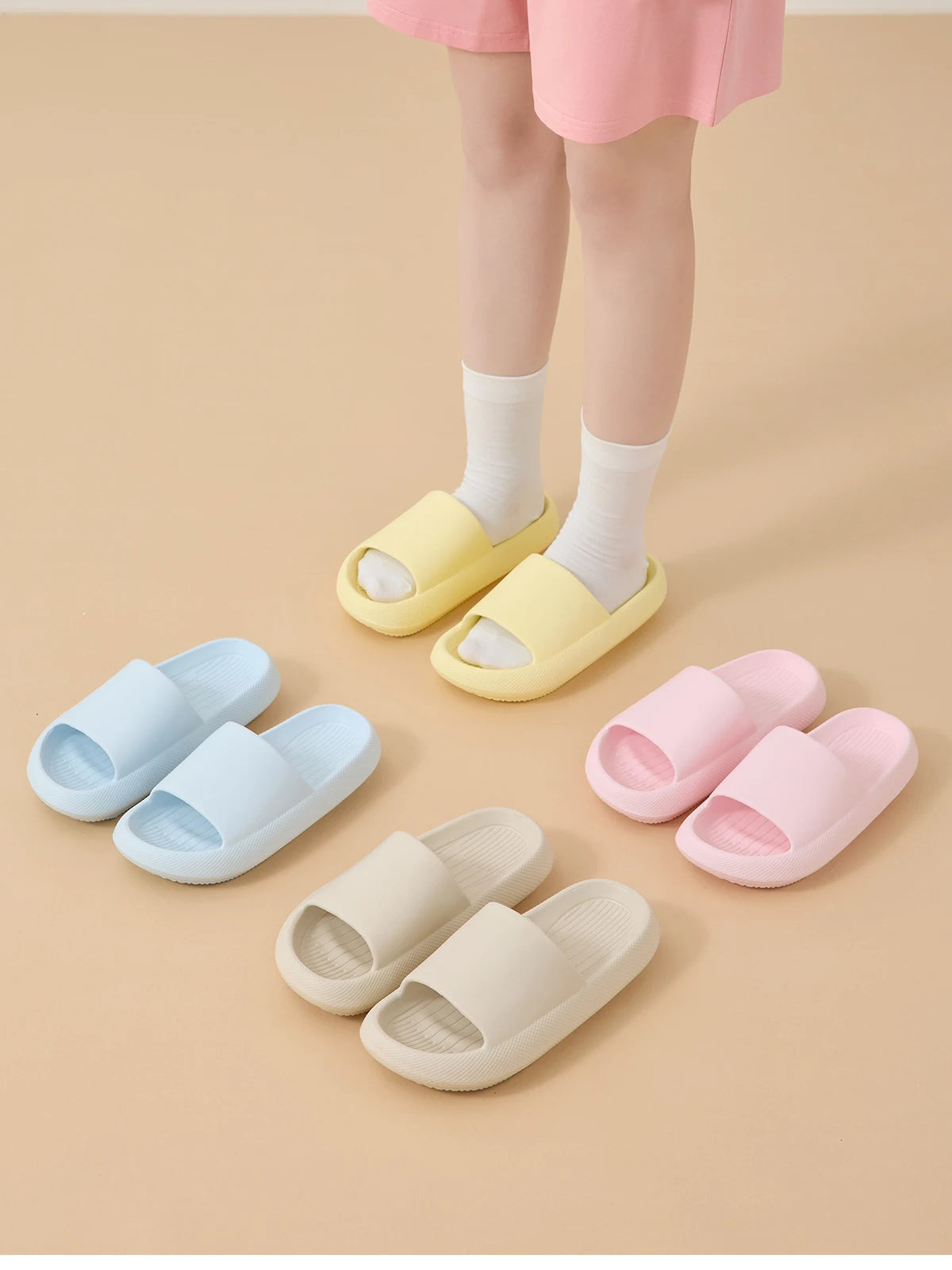 Big Size 48 49 Men Slippers Women Soft EVA Platform Thick Sole Slides Summer Beach Sandals Couples Home Anti-Slip Bathroom Shoes