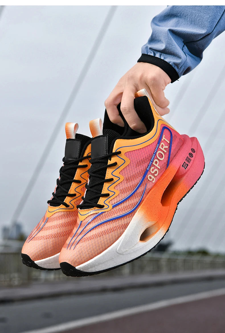 Running Shoes Carbon Board Speciality Marathon Men Sports Breathable Lightweight Women's Comfortable Athletic Nonskid Sneakers