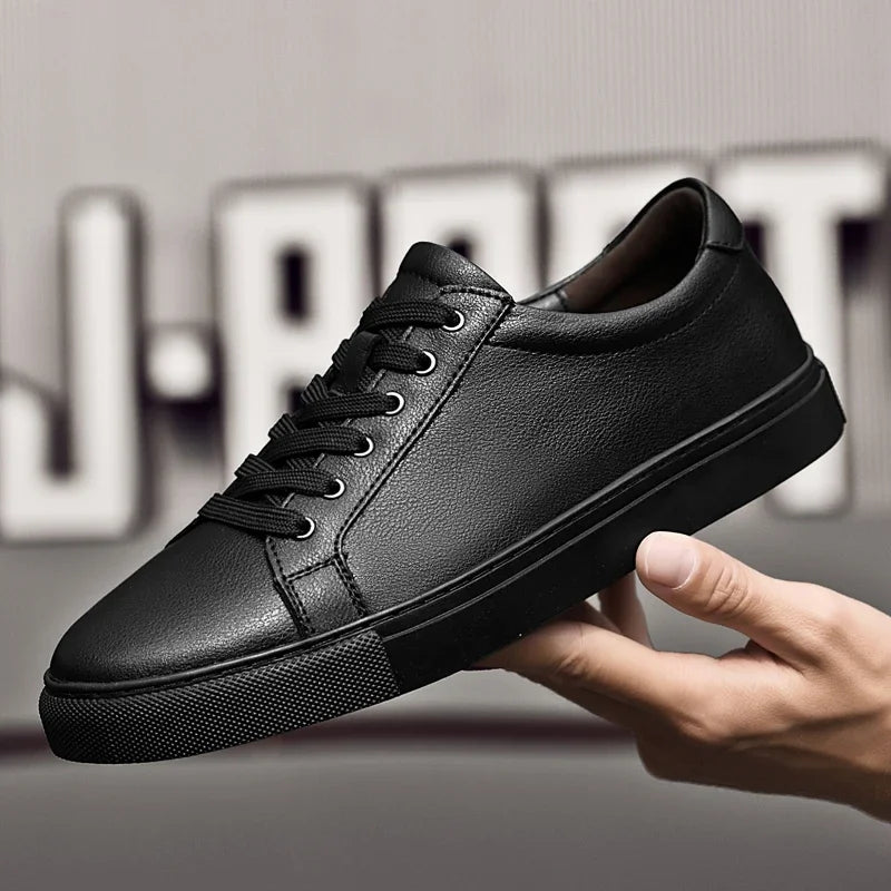 Luxury Brand Men's Sneakers Genuine Leather Casual Shoes Leisure Walk Men Shoes All-match Outdoor Skateboard Footwear For Male
