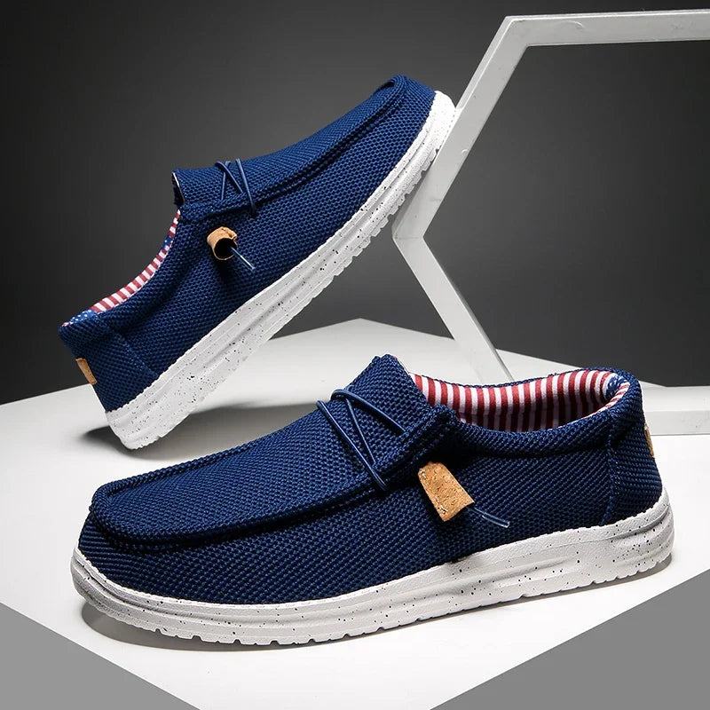 Canvas Loafers Comfortable Walking Flats for Man  Non Slip Soft Moccasins Sneakers Summer loafers Men Casual Shoes Slip on