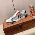 Men's Genuine Leather Sports Sneakers Casual Leather Strap Light Soft Sole Comfortable Lace-Up Shoes