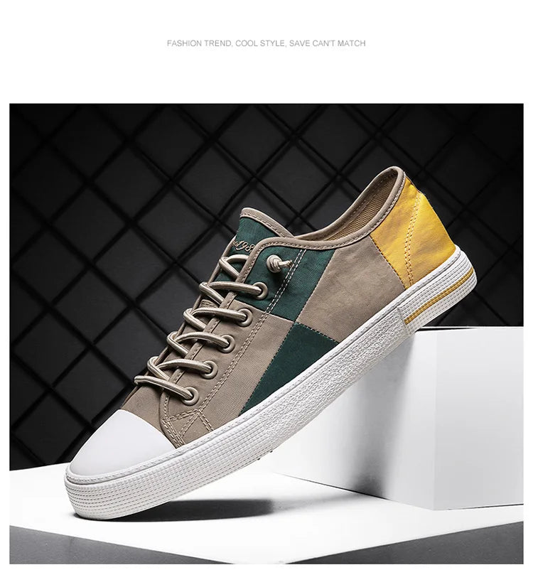 Men Sneakers Casual Shoes Men Flat Brand Fashion Canvas Shoes Comfortable Driving Tennis Sports Shoes Student
