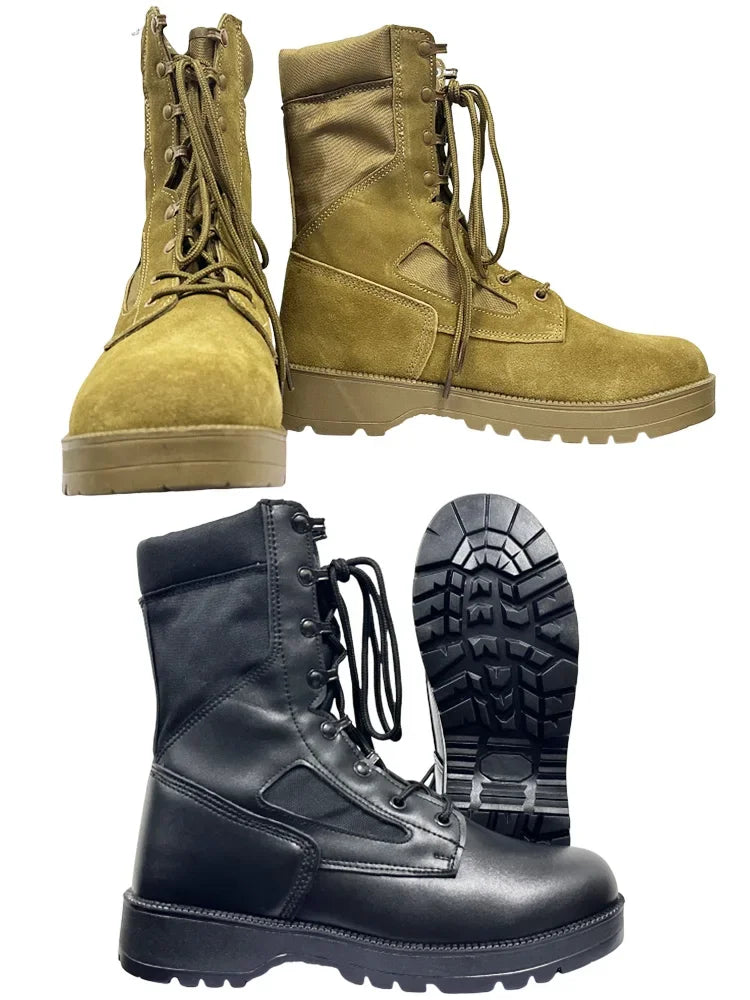 2025 New Man Tactical Combat Boots Men Outdoor Hiking Desert Boots Breathable Male Ankle Boots Jungle Shoes