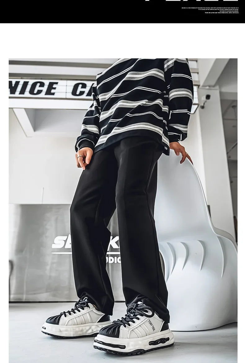 Men's Sneakers Design Printing Leather Casual Sports Shoes Fashion Comfortable Height Increased Flat Platform Skateboard Shoes