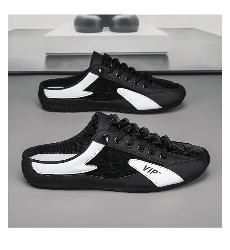 2025 Summer Slippers for Men Trendy Men's Flat Bottom Casual Shoes Soft Sole Support Shoes Men's Sneakers Zapatos De Hombre