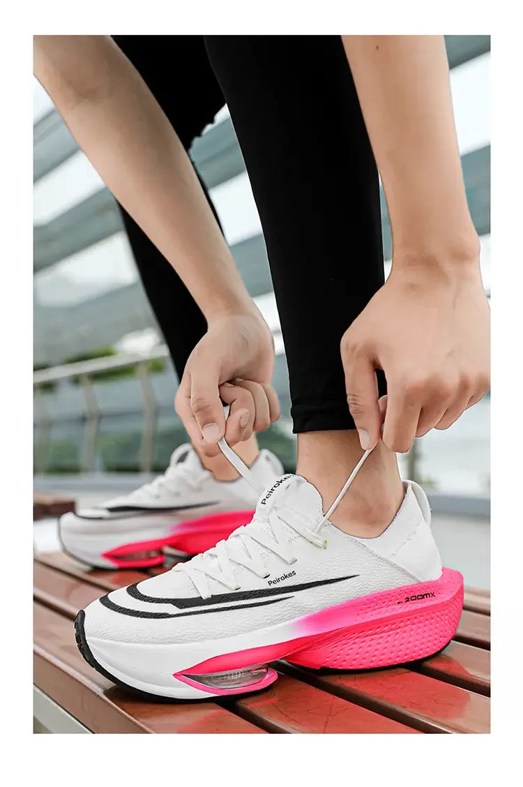 Road Running Shoes, Carbon Board Marathon, Boys' Summer Sports Shoes, Thick Soled Air Cushion, Genuine Running Shoes