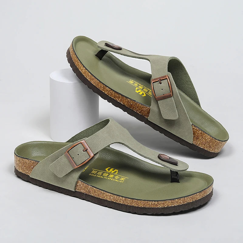 Big Size Mens Flip Flops Microfiber Leather Slippers Clogs Chanclas Hombre Chinelo Masculino Claquette Homme Summer Casual Shoes