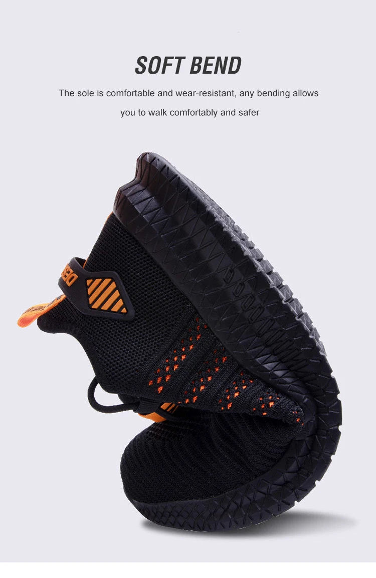 Work Safety Shoes Men's Safety Boots Anti-smash Work Shoes with Steel Toe Shoes Men Work Boots Anti-stab Safety Sneakers Male