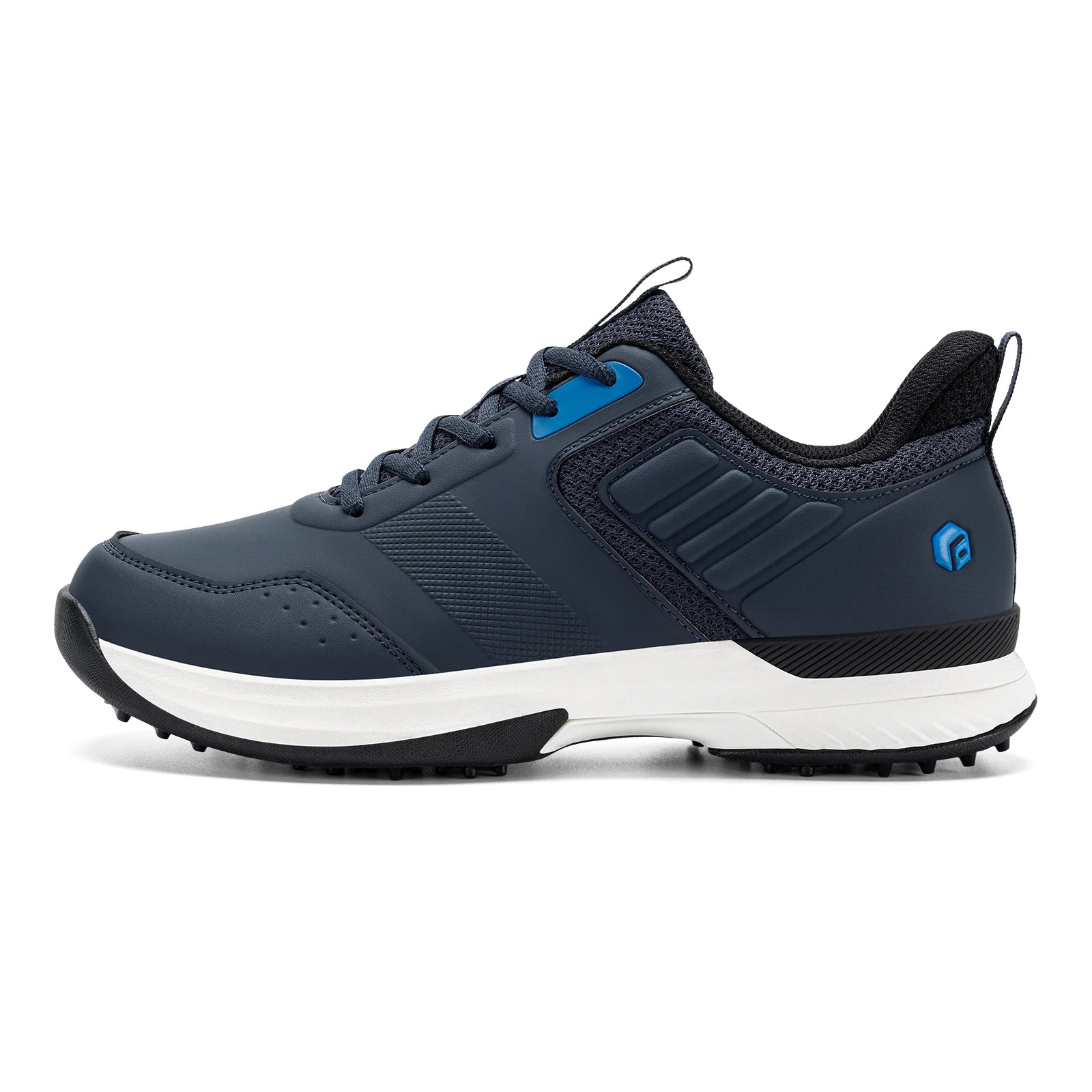 Fittington Professional Golf Shoes Wide Man Casual Sneakers Cushioning Outdoor Water Resistant Sport Shoes for Men with Spike