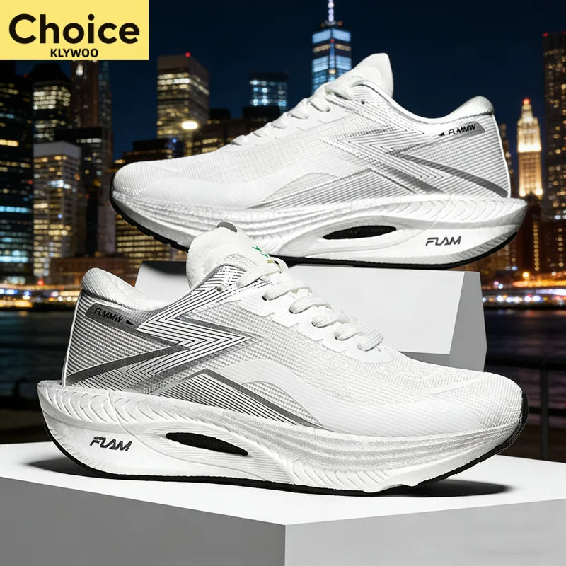 Running Shoes Carbon Board Speciality Marathon Men Sports Breathable Lightweight Women's Comfortable Athletic Nonskid Sneakers