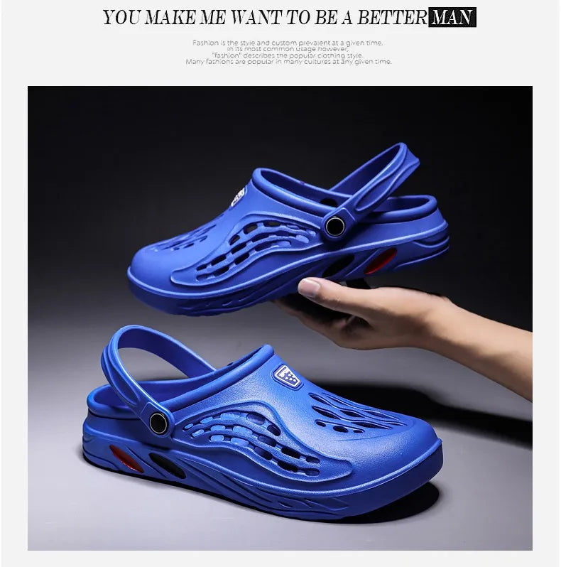 Male Slippers EVA Outdoor Vacation Simple Sandals Indoor Anti-slip Waterproof Clogs Off White Shose Summer Platform Shoes