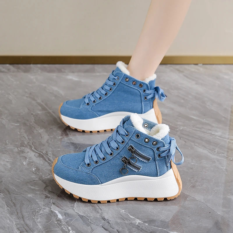 2025 New Designer Women Sneakers High Quality Shoes Female Women Shoes for Women Lace Up Platform Sneakers Женская Обувь