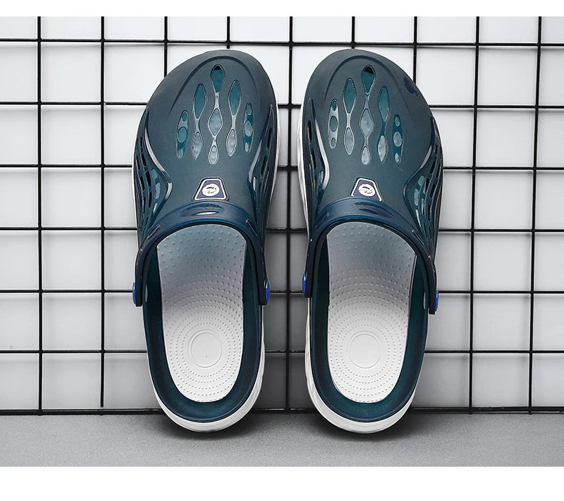 Summer Comfortable Men's Garden Clogs Male Outdoor EVA Injection Clogs Casual Sandal Men Beach Slippers Water Shoes Pool Sandals