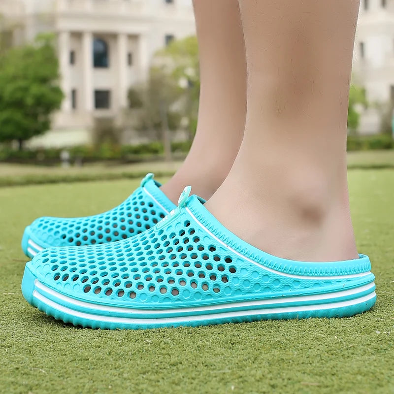 YRZL Men Slippers Lightweight Breathable Fashion Women Shower Slipper High Quality Beach Couple Flip Flop Swimming Shoes