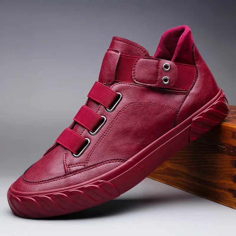 Fashion Shoes New Men's  Black High Top Casual Shoes Men Wear-resisting Loafers Designer Leisure Vulcanized shoes 2023