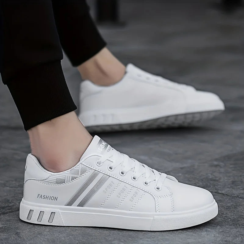 Men's lightweight casual sneakers. Everyday outdoor running and skate shoes for men. Sizes 39 to 48.