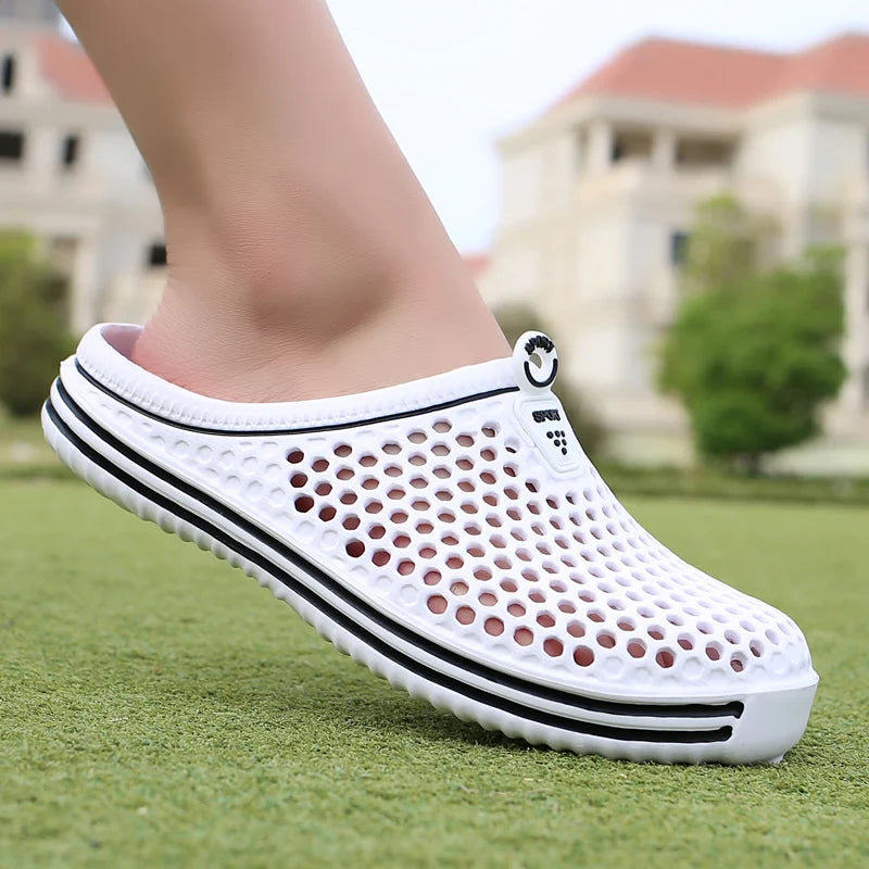 YRZL Men Slippers Lightweight Breathable Fashion Women Shower Slipper High Quality Beach Couple Flip Flop Swimming Shoes