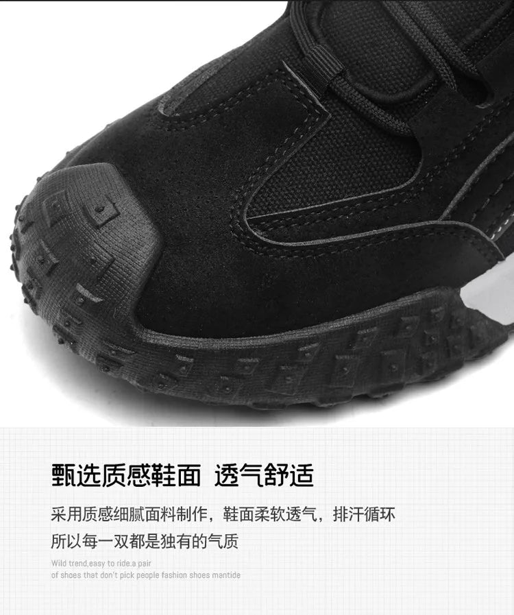 High Quality Men's Sneakers Classics Men Lace-up Shoe for Outdoor Breathable Hiking Shoes Comfortable Sneakers Male Safety Shoes