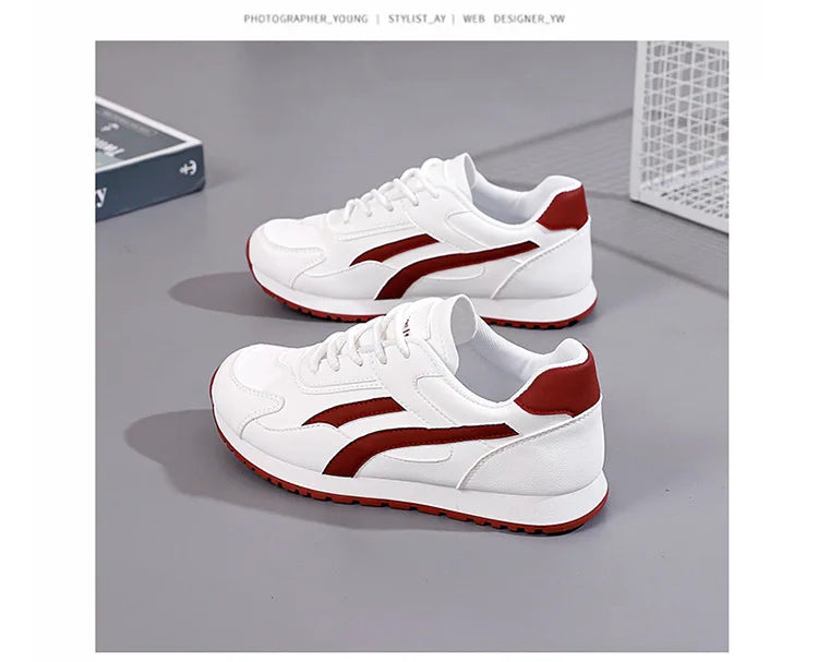 Plus Size Women White Shoes Female Spring New Style Female Student Casual Sports Versatile Sneakers Women Forrest Gump Shoes
