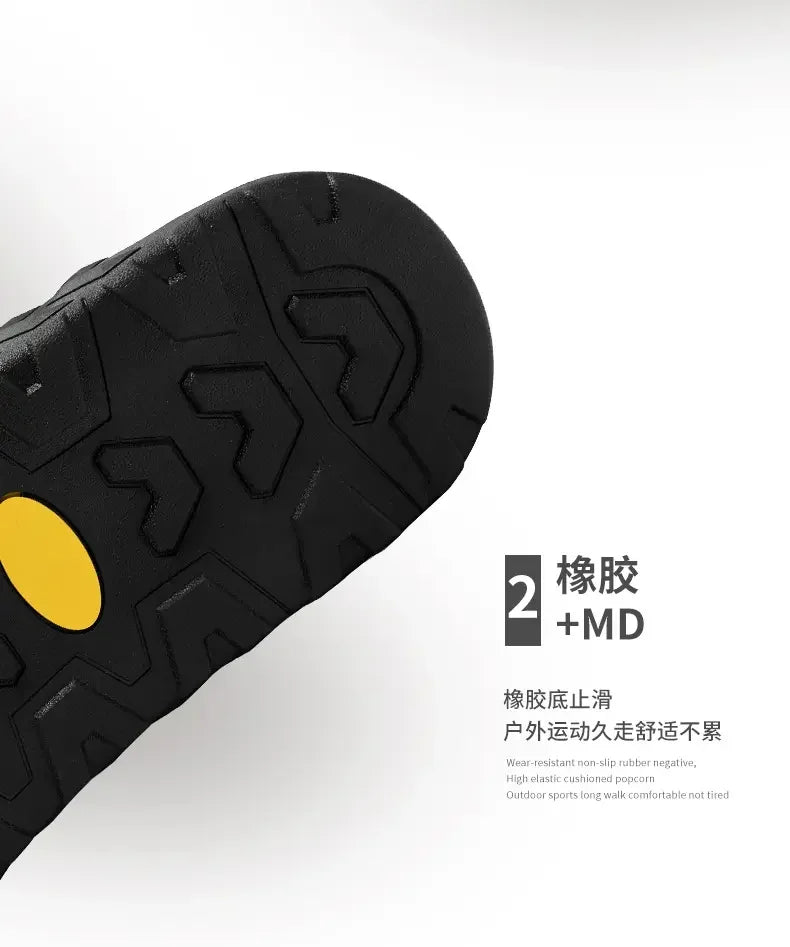 Men's Thick Soled Round Toe Fashionable Slippers Women's Comfortable Breathable Casual, Wear-resistant Sandals Summer Slippers